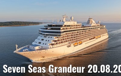 Seven Seas Grandeur 20.08.2026 Kiel sunrise