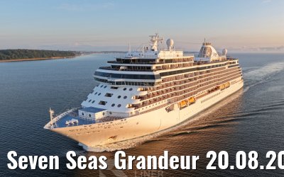 Seven Seas Grandeur 20.08.2026 Kiel sunrise