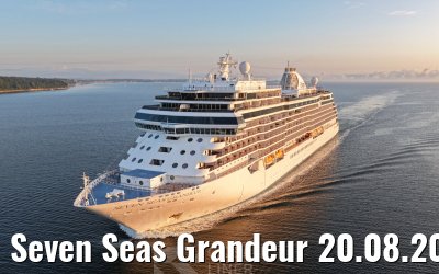 Seven Seas Grandeur 20.08.2026 Kiel sunrise