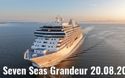 Seven Seas Grandeur 20.08.2026 Kiel sunrise