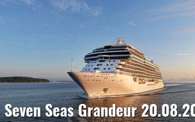 Seven Seas Grandeur 20.08.2026 Kiel sunrise