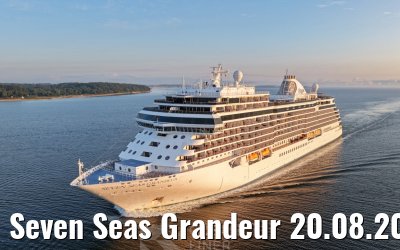 Seven Seas Grandeur 20.08.2026 Kiel sunrise