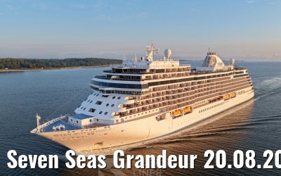 Seven Seas Grandeur 20.08.2026 Kiel sunrise