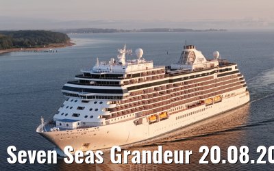 Seven Seas Grandeur 20.08.2026 Kiel sunrise