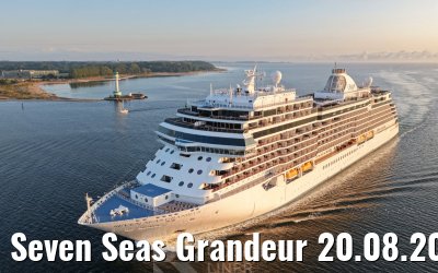 Seven Seas Grandeur 20.08.2026 Kiel sunrise