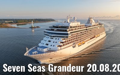 Seven Seas Grandeur 20.08.2026 Kiel sunrise