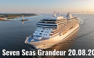 Seven Seas Grandeur 20.08.2026 Kiel sunrise