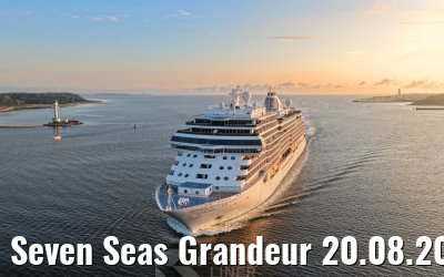 Seven Seas Grandeur 20.08.2026 Kiel sunrise