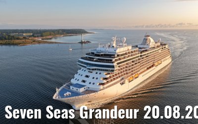 Seven Seas Grandeur 20.08.2026 Kiel sunrise
