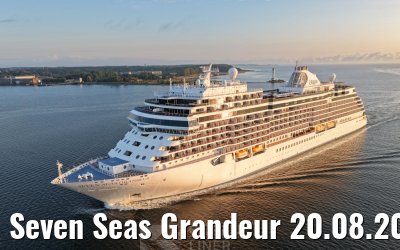 Seven Seas Grandeur 20.08.2026 Kiel sunrise
