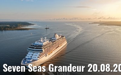 Seven Seas Grandeur 20.08.2026 Kiel sunrise