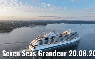 Seven Seas Grandeur 20.08.2026 Kiel sunrise
