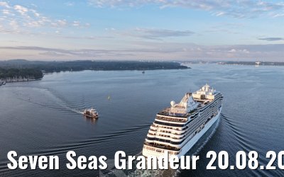 Seven Seas Grandeur 20.08.2026 Kiel sunrise