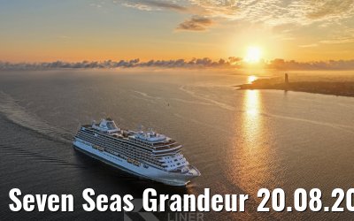 Seven Seas Grandeur 20.08.2026 Kiel sunrise