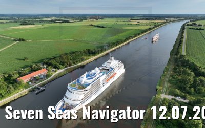 Seven Seas Navigator 12.07.2022 Nord-Ostsee-Kanal (Kiel Canal)