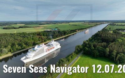 Seven Seas Navigator 12.07.2022 Nord-Ostsee-Kanal (Kiel Canal)