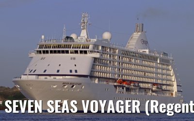 SEVEN SEAS VOYAGER (Regent Seven Seas Cruises) departing Amsterdam - September 04, 2012