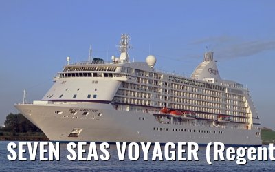 SEVEN SEAS VOYAGER (Regent Seven Seas Cruises) departing Amsterdam - September 04, 2012
