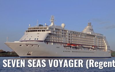 SEVEN SEAS VOYAGER (Regent Seven Seas Cruises) departing Amsterdam - September 04, 2012