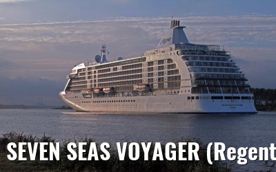 SEVEN SEAS VOYAGER (Regent Seven Seas Cruises) departing Amsterdam - September 04, 2012