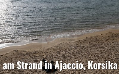 am Strand in Ajaccio, Korsika 19.12.2015