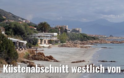 Küstenabschnitt westlich von Ajaccio, Korsika, 19.12.2015