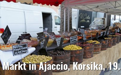 Markt in Ajaccio, Korsika, 19.12.2015