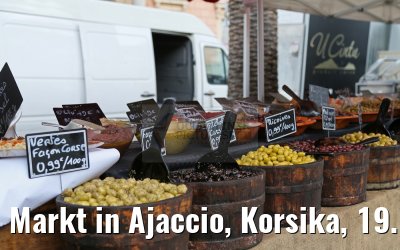 Markt in Ajaccio, Korsika, 19.12.2015