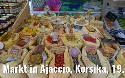 Markt in Ajaccio, Korsika, 19.12.2015