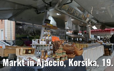 Markt in Ajaccio, Korsika, 19.12.2015