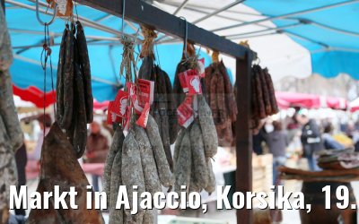 Markt in Ajaccio, Korsika, 19.12.2015