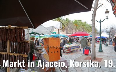 Markt in Ajaccio, Korsika, 19.12.2015