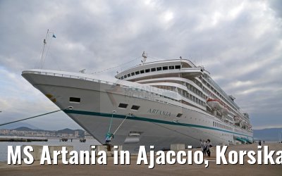 MS Artania in Ajaccio, Korsika, 19.12.2015