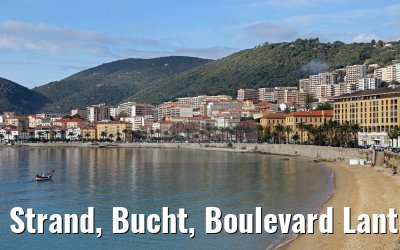 Strand, Bucht, Boulevard Lantivy, Ajaccio, Korsika 19.12.2015