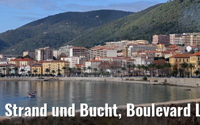 Strand und Bucht, Boulevard Lantivy, Ajaccio, Korsika