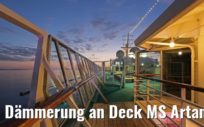Dämmerung an Deck MS Artania 19.12.2015