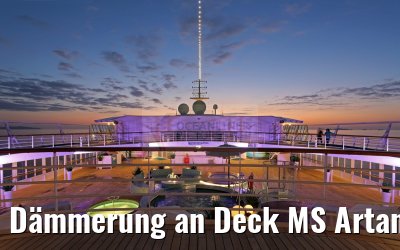 Dämmerung an Deck MS Artania 19.12.2015