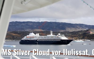 MS Silver Cloud vor Ilulissat, Grönland