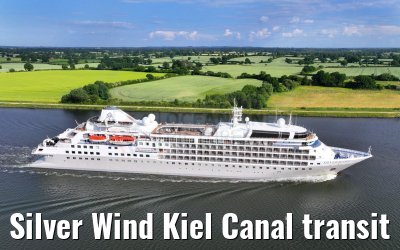 Silver Wind Kiel Canal transit 15.06.2023