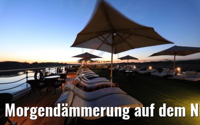Morgendämmerung auf dem Nil an Bord der Royal Princess