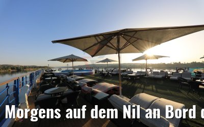 Morgens auf dem Nil an Bord der Royal Princess