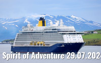 Spirit of Adventure 29.07.2024 Akureyri