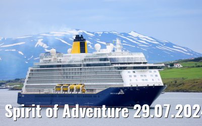 Spirit of Adventure 29.07.2024 Akureyri