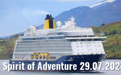 Spirit of Adventure 29.07.2024 Akureyri