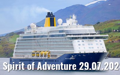 Spirit of Adventure 29.07.2024 Akureyri