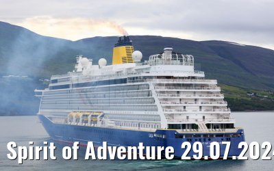 Spirit of Adventure 29.07.2024 Akureyri