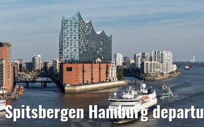 Spitsbergen Hamburg departure Elbphilharmonie and Landungsbruecken 05.10.2026