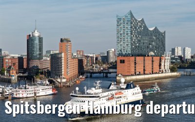 Spitsbergen Hamburg departure Elbphilharmonie and Landungsbruecken 05.10.2026