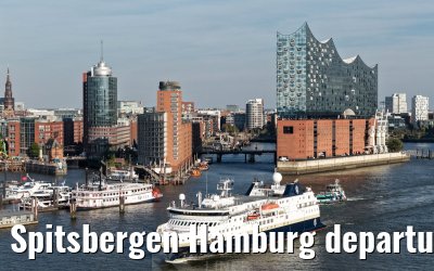 Spitsbergen Hamburg departure Elbphilharmonie and Landungsbruecken 05.10.2026