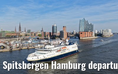 Spitsbergen Hamburg departure Elbphilharmonie and Landungsbruecken 05.10.2026